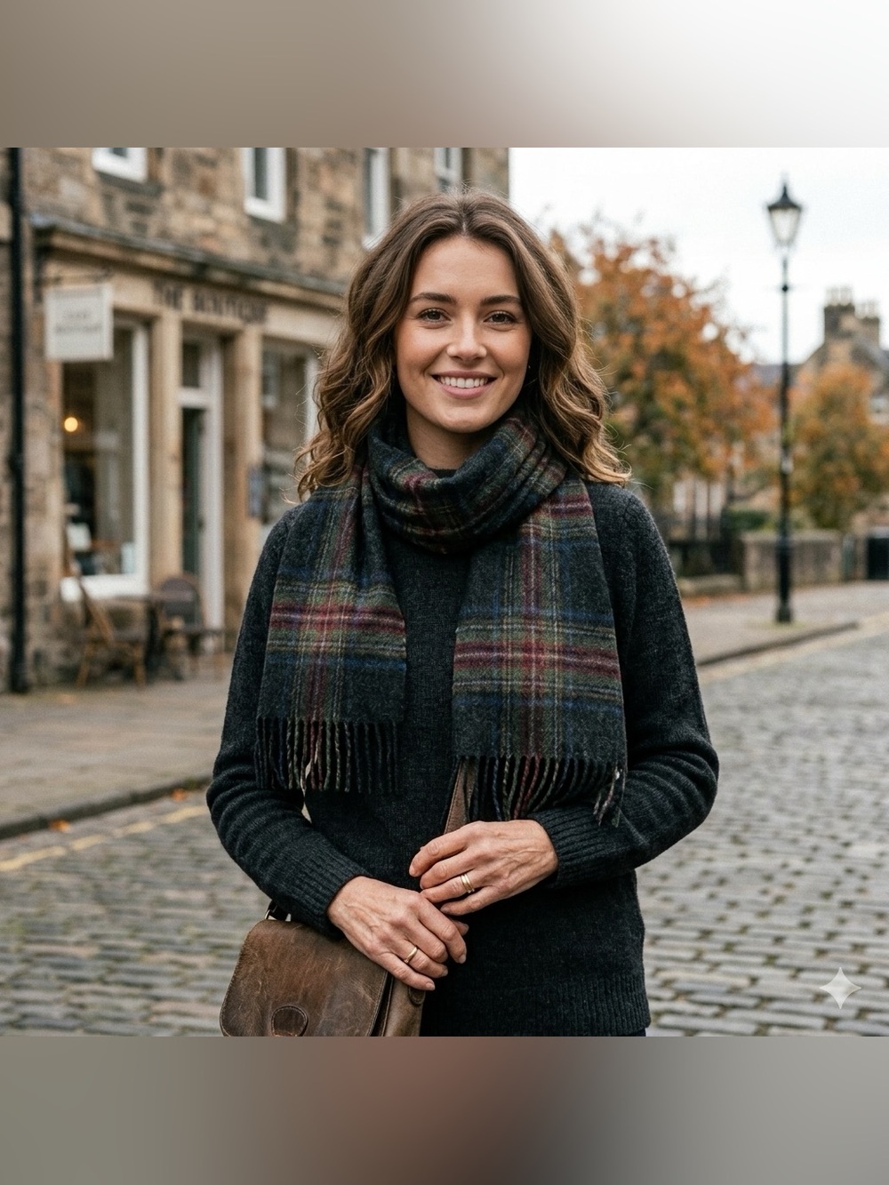 The Scotch House Lambswool Tartan Plaid Scarf Made in Scotland Fringed
